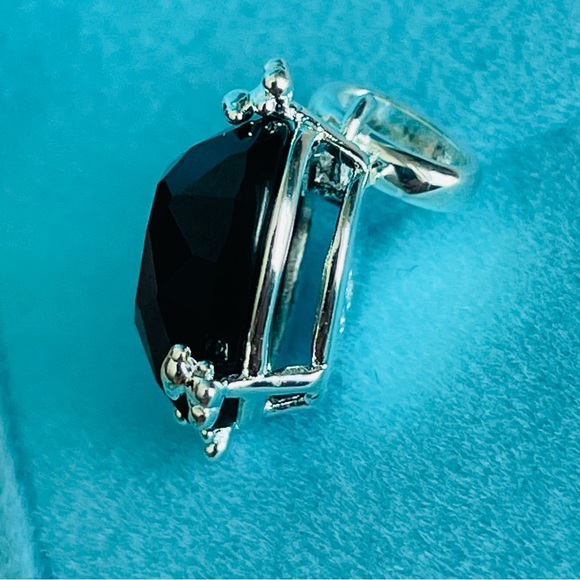 Tous Onyx Little Black Heart Pendant 4-little Bears Huggers Dangle - Picture 5 of 16